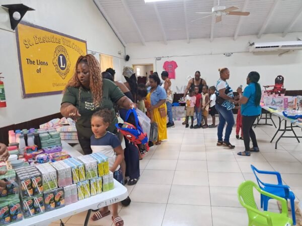 St. Eustatius Lions Club Annual Back to School give-away