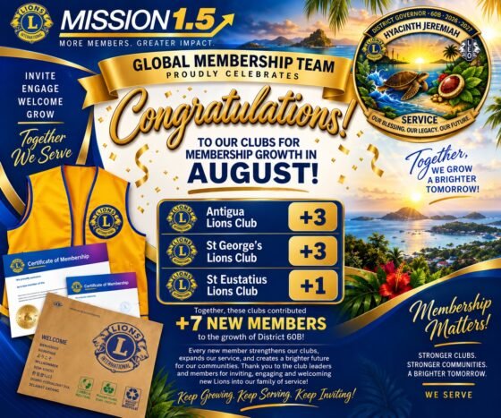 Celebrating August Membership Growth In District 60B!